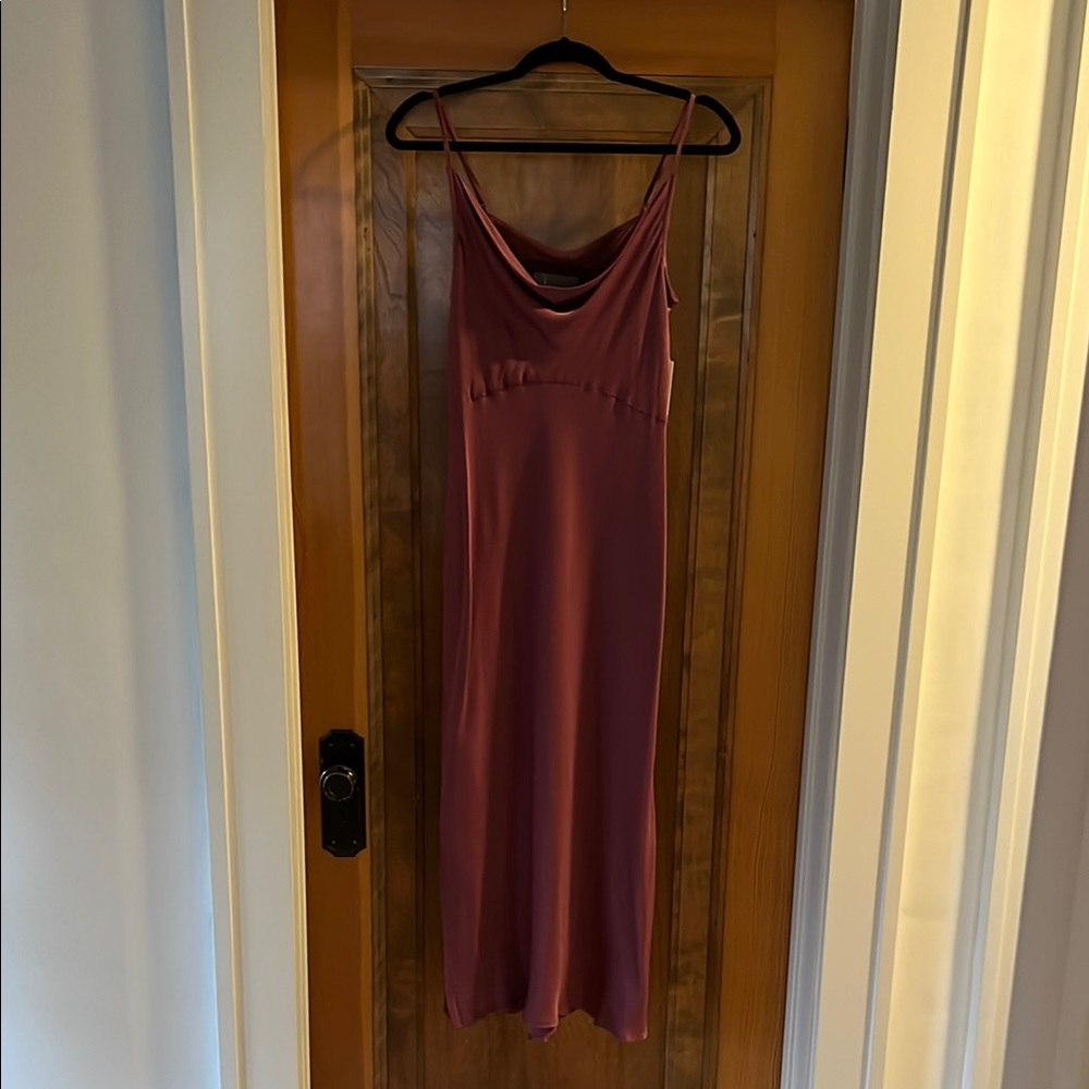 Elegant Mauve Maxi Dress